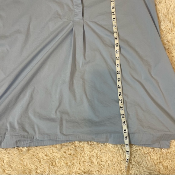 J Jill Petite Light Blue Lagenlook Popover Tunic XL Tall hidden button side slit - Picture 10 of 12